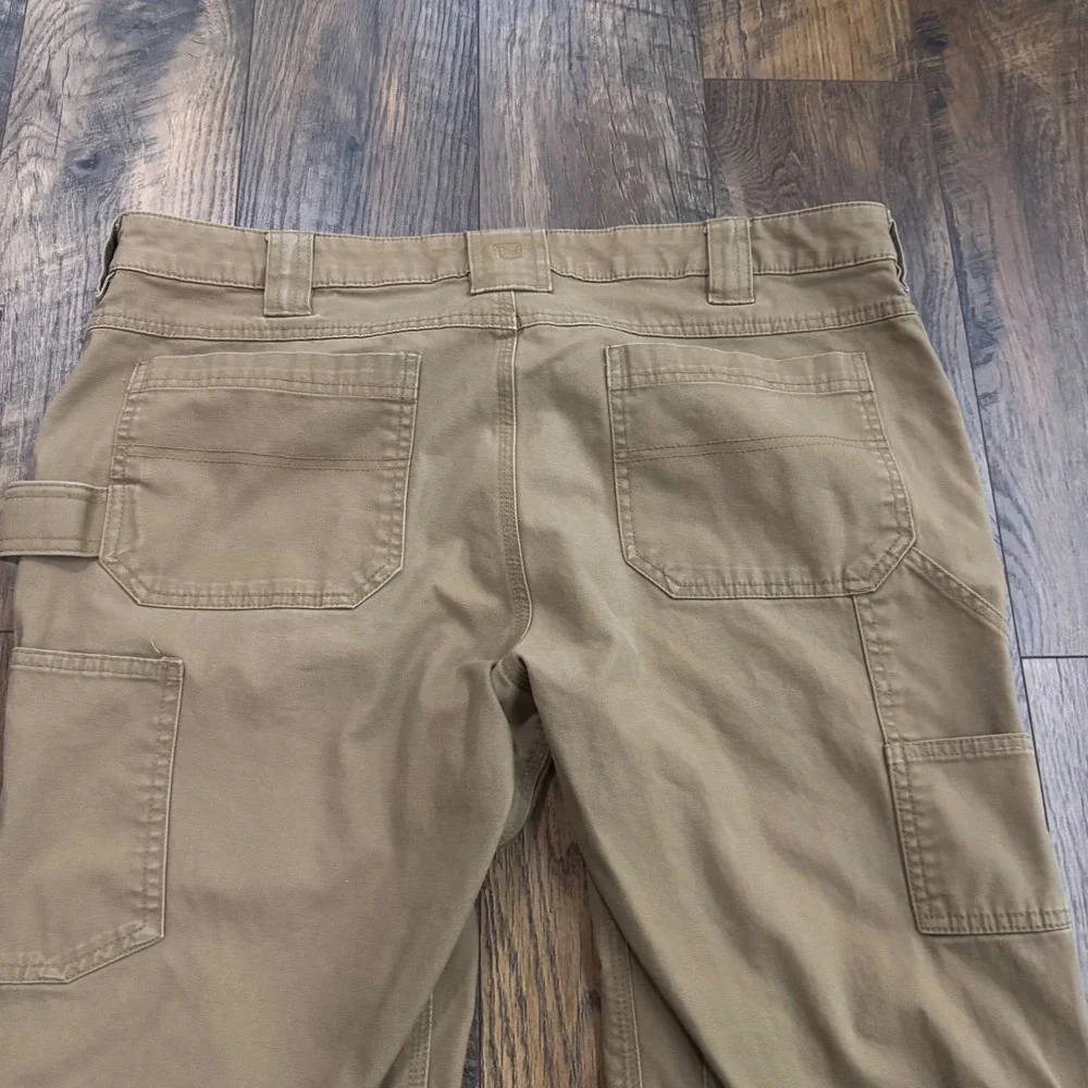 Noble Outfitters Mens‎ Work Pants 38x30 Brown Canvas Utility Carpenter Ranch